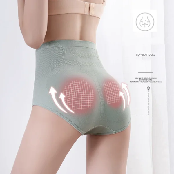 1pcs Women High Waist Panties Body Shaper Slimming Butt Lifter Shapewear Briefs Solid Color Underwear Tummy Control Panties - Image 4