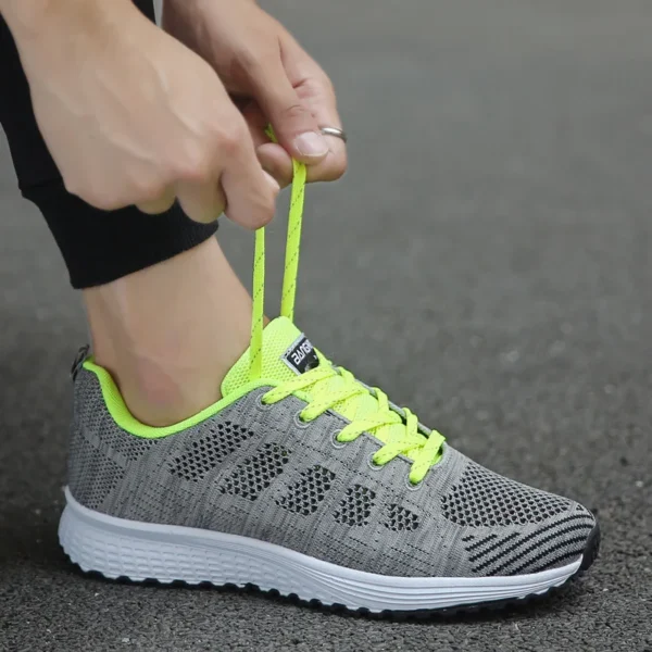 Women Casual Shoes Fashion Breathable Walking Mesh Flat Shoes Woman White Sneakers Women 2024 Tenis Feminino Female Shoes - Image 5