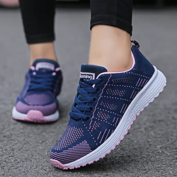 Women Casual Shoes Fashion Breathable Walking Mesh Flat Shoes Woman White Sneakers Women 2024 Tenis Feminino Female Shoes - Image 3