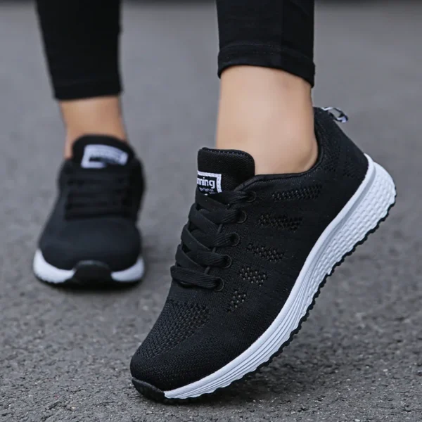 Women Casual Shoes Fashion Breathable Walking Mesh Flat Shoes Woman White Sneakers Women 2024 Tenis Feminino Female Shoes - Image 2