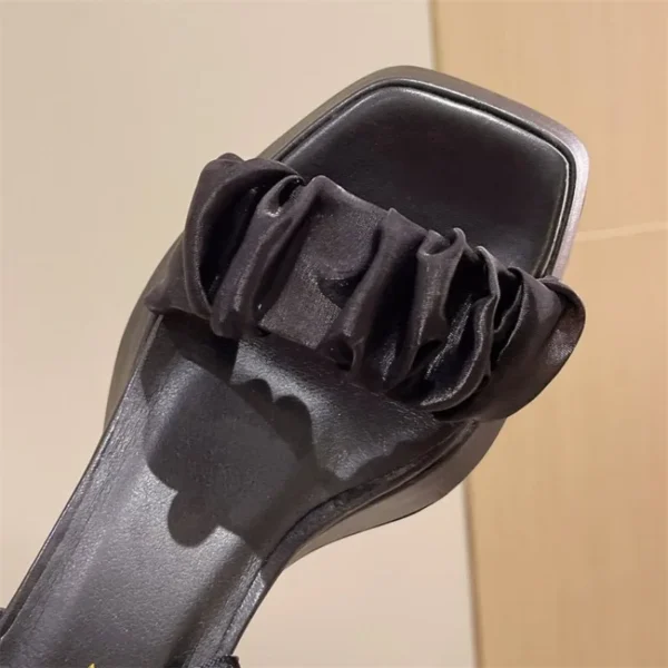 2024 New Women Sandals High Heels Casual Shoes Women's Open Toe Summer Square Female Ankle Strap Low Heels Sandals Women - Image 4