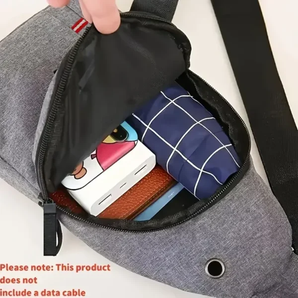 Chest Bag Men's One Shoulder Crossbody Bag Large Capacity Outdoor Sports And Leisure Fashion Small Shoulder Bag Large Capacit - Image 6