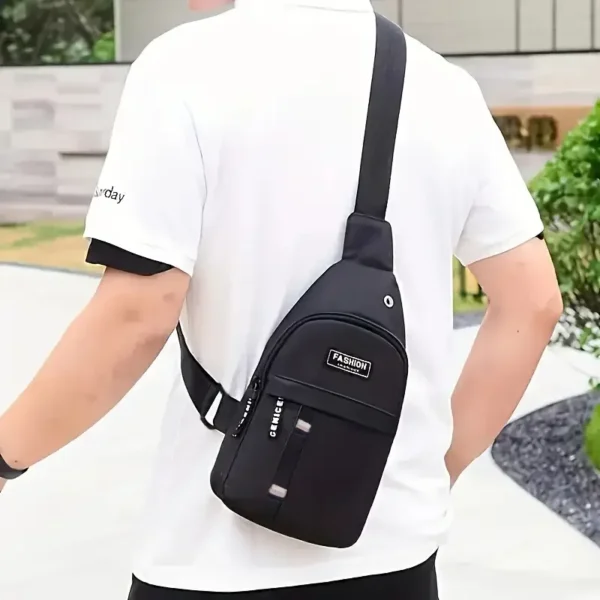 Chest Bag Men's One Shoulder Crossbody Bag Large Capacity Outdoor Sports And Leisure Fashion Small Shoulder Bag Large Capacit - Image 2