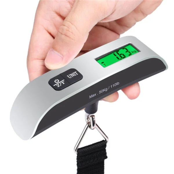 Portable Scale Digital LCD Display 110lb/50kg Electronic Luggage Hanging Suitcase Travel Weighs Baggage Bag Weight Balance Tools - Image 2