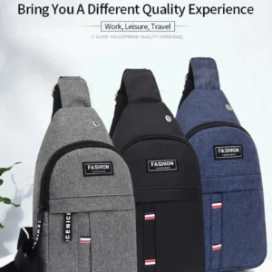 Fashionable and Trendy Lightweight Single Minimalist Shoulder Crossbody Bag for Men with Large Capacity for Leisure and Sports