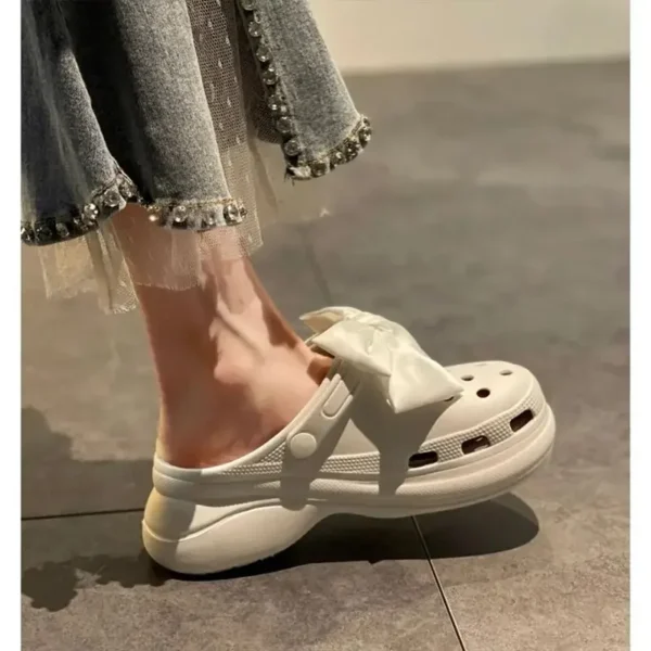 Cute Red Bow Shoe Charms for Crocs Designer DIY Bow-knot Wing Shoe Decorations High Quality Clogs Buckle Accessories New Fashion - Image 2